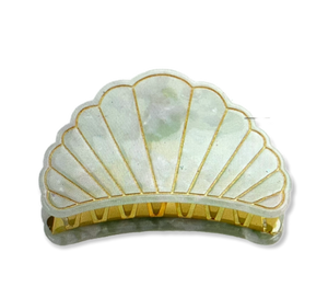 Croissant hårklemme - Blue/green